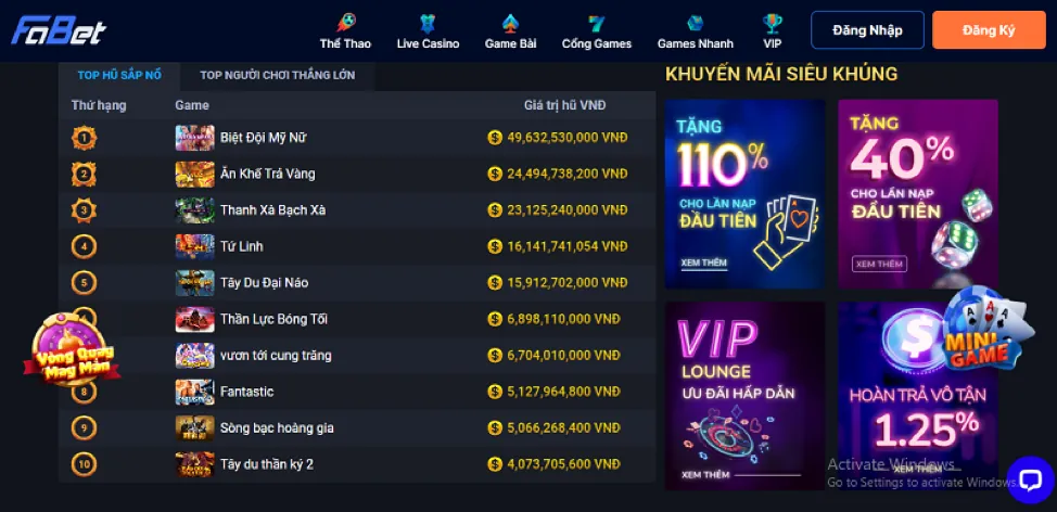 Đặc quyền VIP 188loto